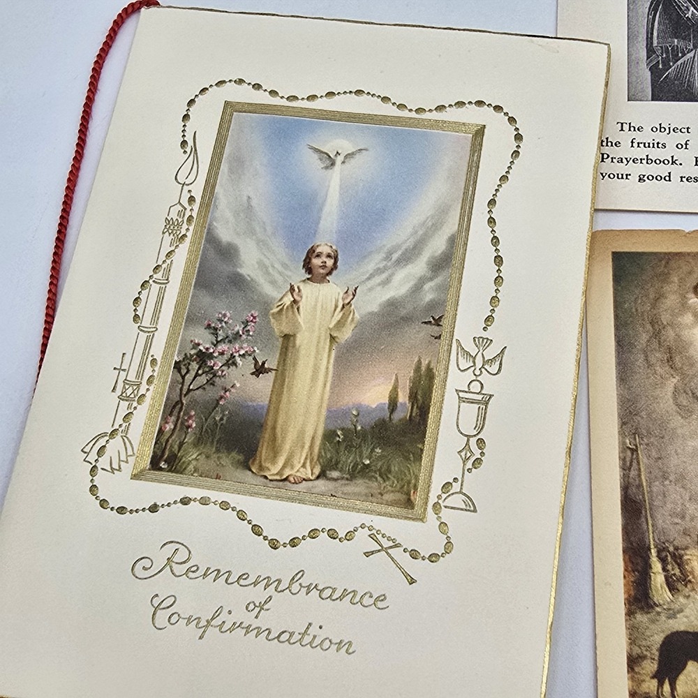 Vintage Paper‎ Ephemera Lot Religious Cards And Medal 1950s 1960s - Picture 12 of 16